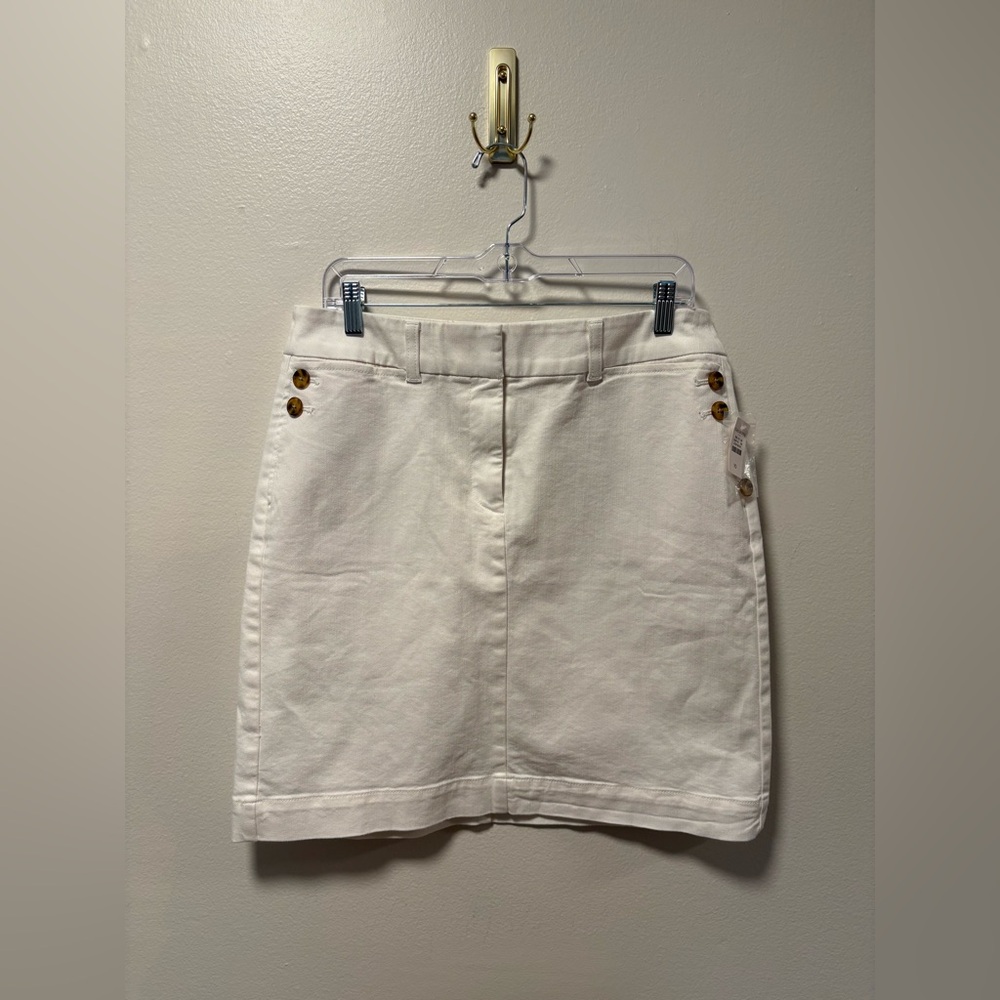 NWT Talbots pencil skirt lightweight cotton blend minimalist contemporary